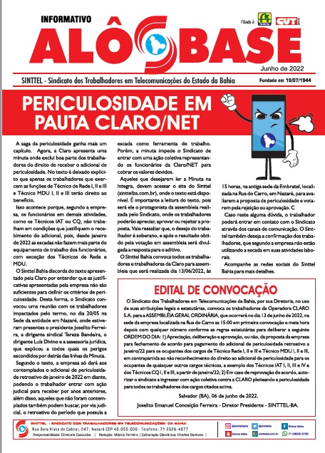 PERICULOSIDADE EM PAUTA CLARO/NET